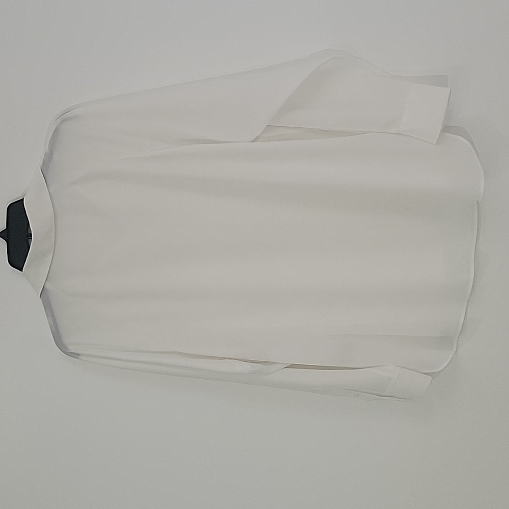 Calvin Klein White Large Shirt for Women with buttons and long sleeves - Picture 4 of 8